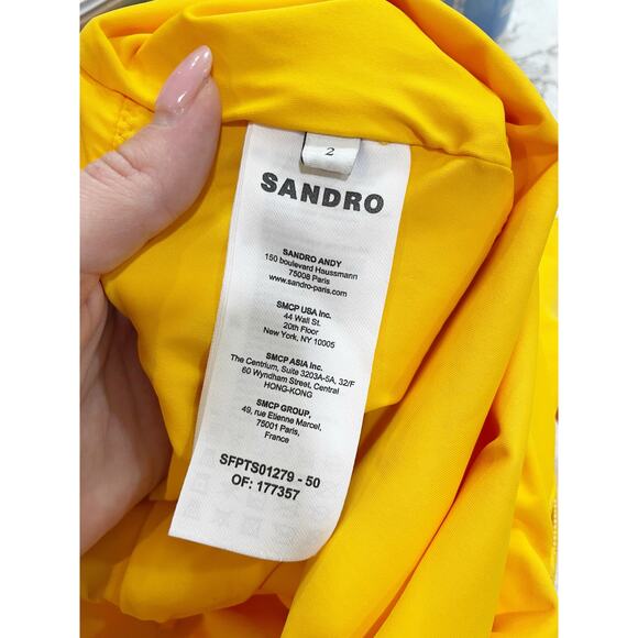 Sandro Honolulu One Shoulder One Piece Swimsuit Sz 2 - Picture 3 of 11